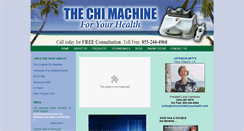 Desktop Screenshot of chimachineforyourhealth.com